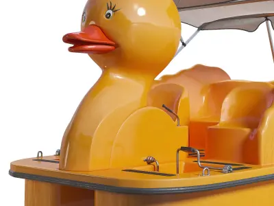 Duck Paddle Wheeller pedal boat 3D model
