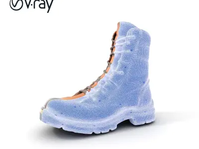 Tactical Boot Model Pack  Realistic Military Footwear Low-poly 3D model