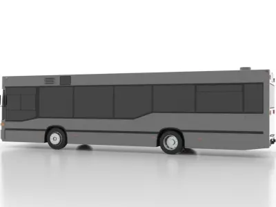 Mercedes-Benz O405N2K Low Low-poly 3D model
