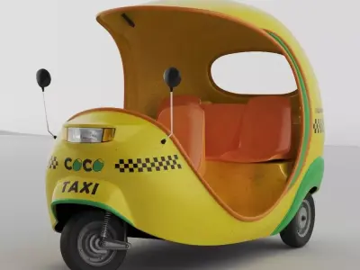 Havana Coco Taxi 3D model