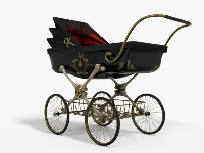 Pram - Vampire 21st century Low-poly 3D model