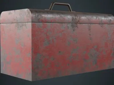 Toolbox 2B Low-poly 3D model