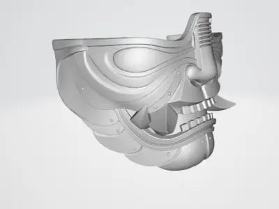 Samurai mask 1 3D model