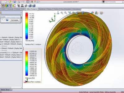 Pump Flow simulation Free 3D model