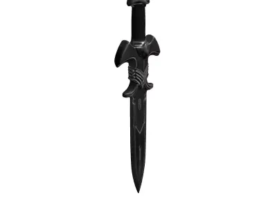 Fantasy Dagger Weapon Game Prop Low-poly 3D model