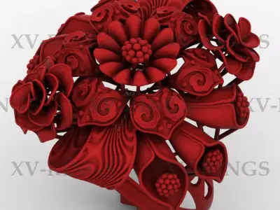 NEW TURKISH RINGS LOT XV-31 TO 40 3D print model