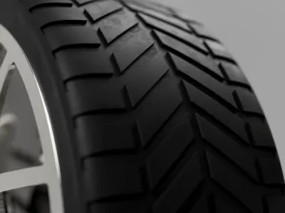 Car Tyre 3D model by vinayakunni414