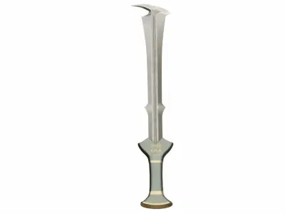 Hooksword 2 Low-poly 3D model