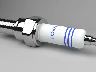 Spark Plug 3D model V2
