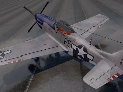 North American P-51D Mustang 3D model by chipbasschao