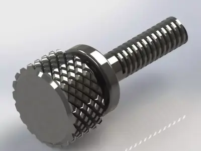 knurled thumb screws Free 3D model