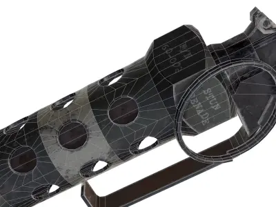 Stun Grenade M84 Low-poly 3D model