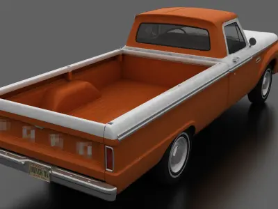 F-Series F-100 Styleside Pickup 1965 Low-poly 3D model