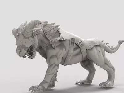 Fire Lion Free 3D model