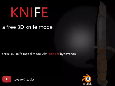 knife sword Free 3D model