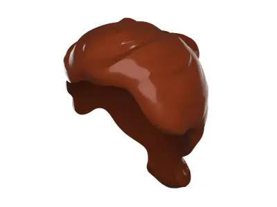 Custom3Dprint Minifigure Accessory - Minifigure Hair S2 - 049 3D print model