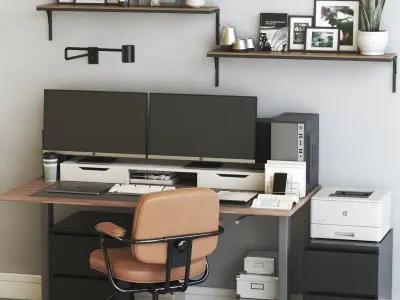 Office workplace 56 3D model