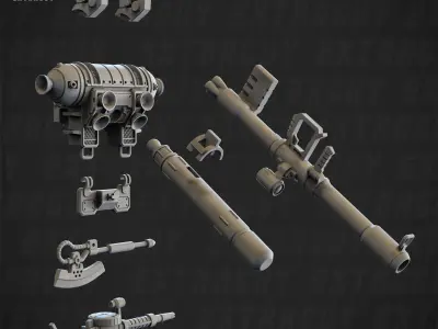 Zak-Who II Thunderclap Poseable Set 140mm 3D print model