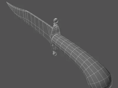 Bowie knife 3D model get