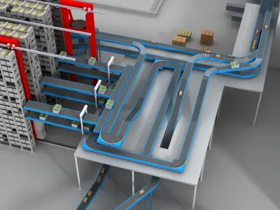 Industry  Low-poly 3D model