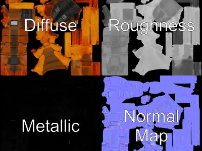 Scorpion Model Pack for Animation and Games Low-poly 3D model