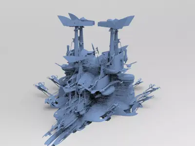 Star Wars inspired Racer Jet 8  3D model