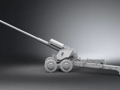 2A36 Giatsint scale model  3D print model