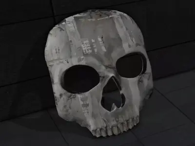 GHOST SIMON RILEY MW2 MASK 3D model