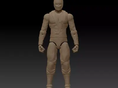 Ninja Articulated action figure 3D model