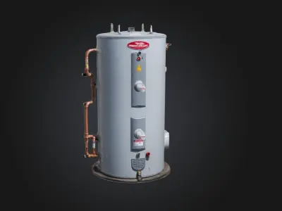 water heater Low-poly 3D model