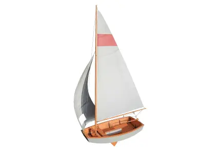 Pram Sailboat 3D model