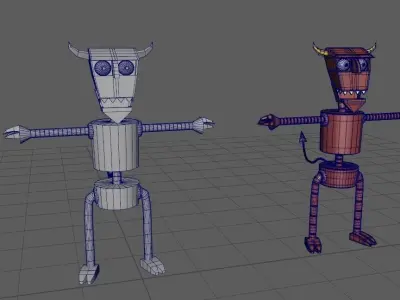 Devil Robot Futurama Low-poly 3D model