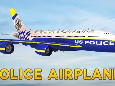 Elite Police Aircraft 3D Model 3D model