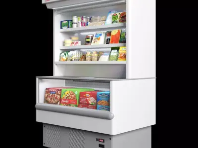  Cetus wall freezer showcase 3D model