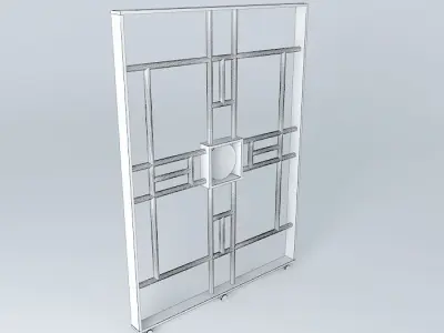Mobile partition 3D model