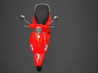 Vespa ZX Scooter Low-poly 3D model