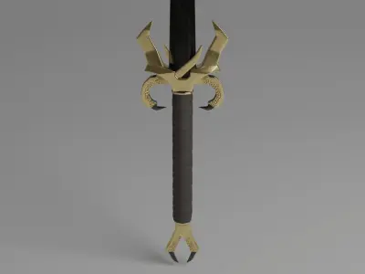 Dragon Sword 3D model buy