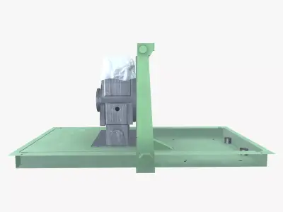 Bur Chock Tilter Low-poly 3D model