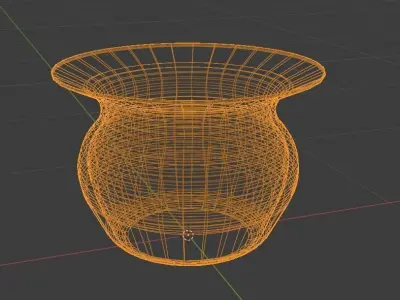 Rusted Copper Spittoon Low-poly 3D model