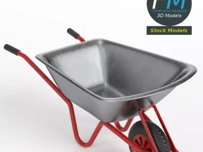 Wheelbarrow 2 3D model purchase