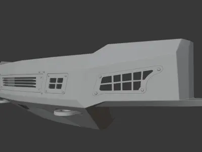 BUMPER CHEVROLET SILVERADO 2019  3D model
