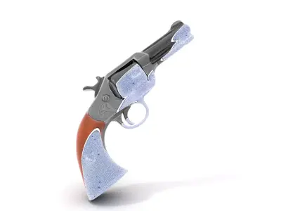 Classic Revolver Steel model pack Low-poly 3D model purchase