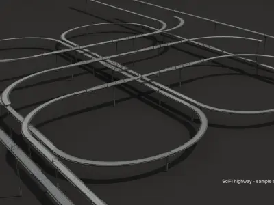 SciFi CITY Kit vol 1 3D model
