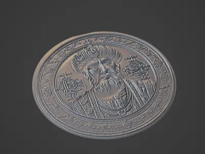 Suleiman the Magnificent Medallion 3D print model purchase