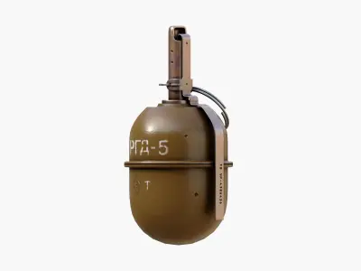 Soviet hand Grenade RGD-5 Low-poly 3D model Low-poly 3D model