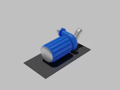 Modular Water Pump  Low-poly 3D model