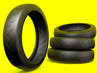 MOTORCYCLE TIRES 3D model purchase