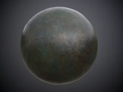 Metal Military Painted Seamless PBR Texture Texture