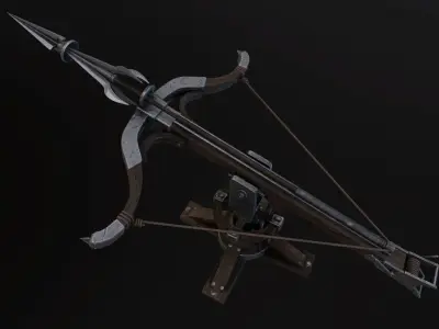 Ballista crossbow Low-poly 3D model