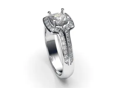 solitaire with ring sizes  8 part S63 3D print model